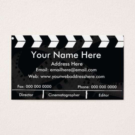 Film Slate Business Card