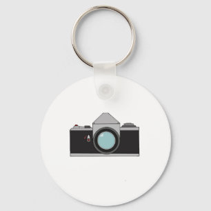 Film SLR Camera Key Ring
