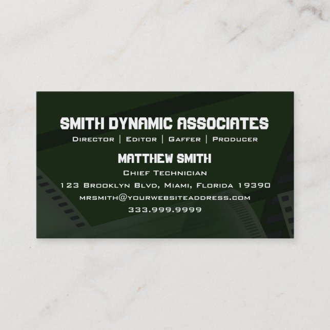 Film Spring Vers. 2 Business Card (Front)