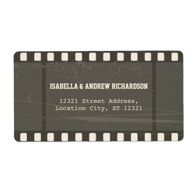 Film Strip Address Label (Front)