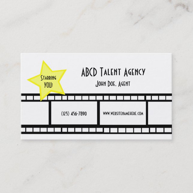 Film Strip Business Card (Front)