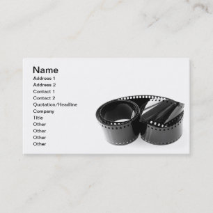Film strip business card