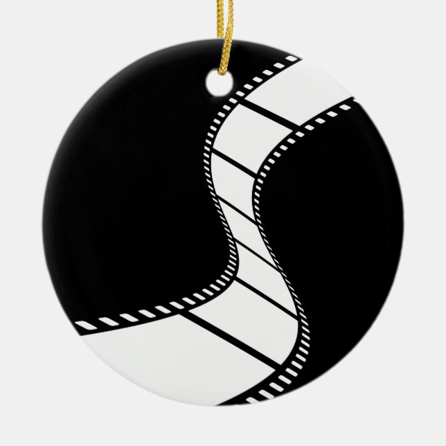 Film Strip Ceramic Tree Decoration (Front)