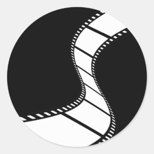 Film Strip Classic Round Sticker