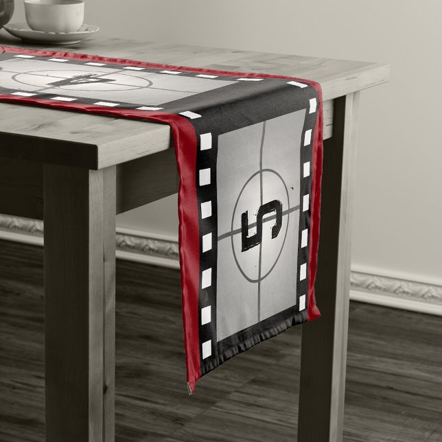 Film Strip Countdown Movie Theme Short Table Runner (Creator Uploaded)