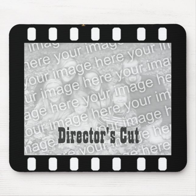 Film Strip Custom Photo Frame Director's Mousepad (Front)