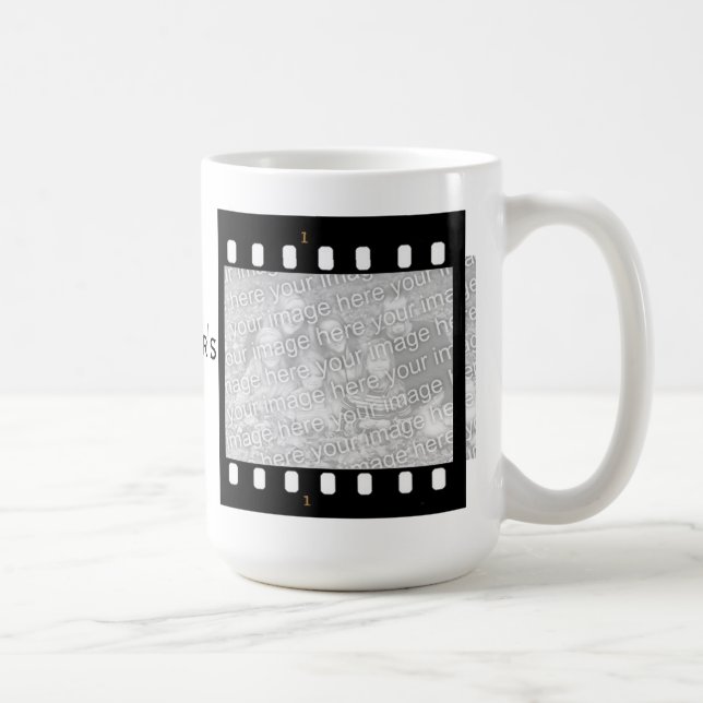 Film Strip Custom Photo Frame Directors Mug (Right)