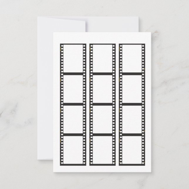 Film strip for your own photos to fit in RSVP card (Front)