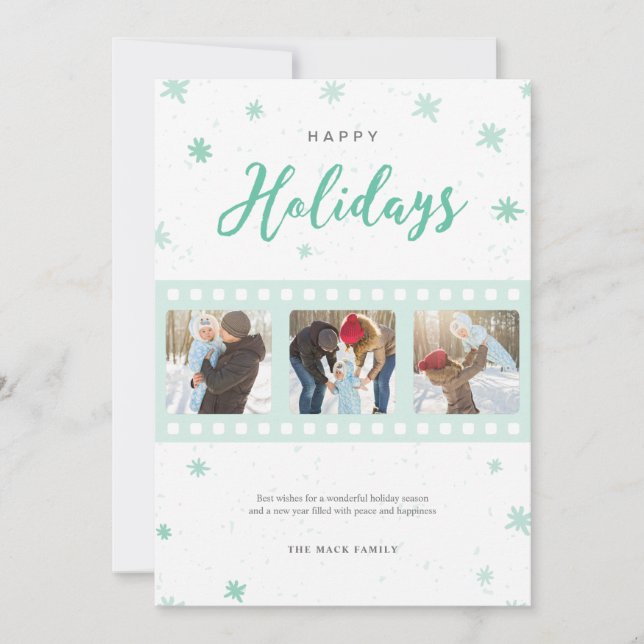 Film Strip Holiday Greeting Card (Front)