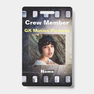 Film Strip ID Badge