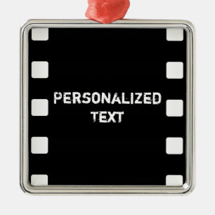 Film Strip / Movie Custom Name Ornament