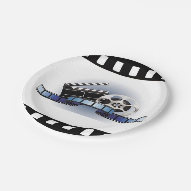 Film Strip Paper Plates (Angled)