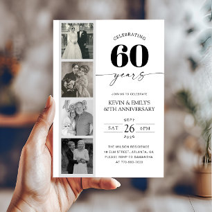 FIlm Strip Photo 60th Anniversary Invitation
