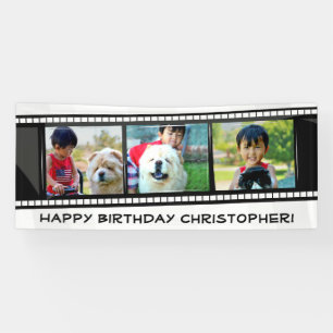 Film Strip Photo Collage Mosaic Wall Art /Birthday Banner