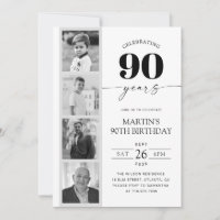 FIlm Strip Photo Minimalist 90th Birthday