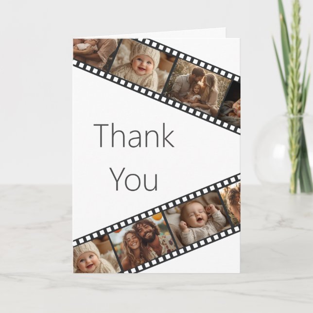 Film Strip Photo Thank You Card (Front)