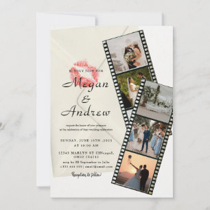 Film Strip Photo wedding Invitation