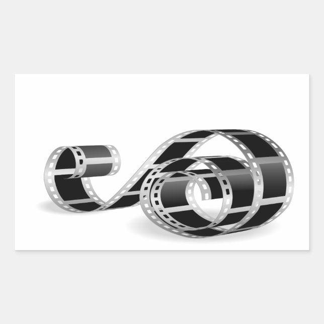 Film strip rectangular sticker (Front)