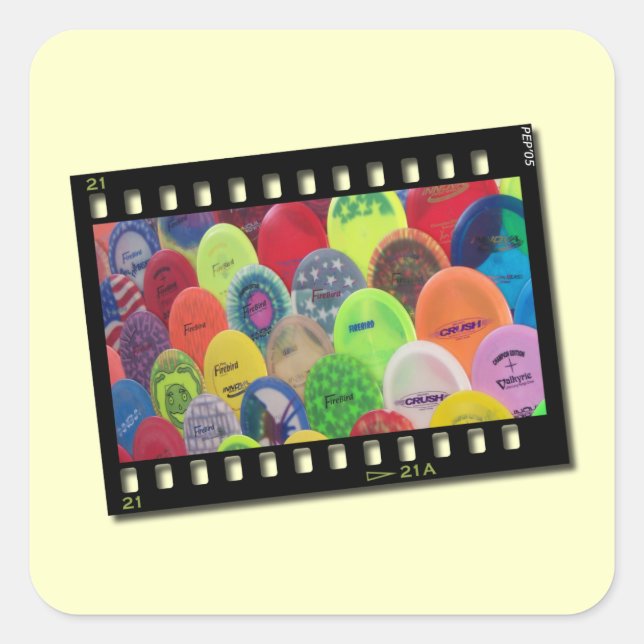 Film Strip Square Sticker (Front)