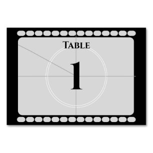 Film Strip Table Number