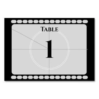 Film Strip  Table Number