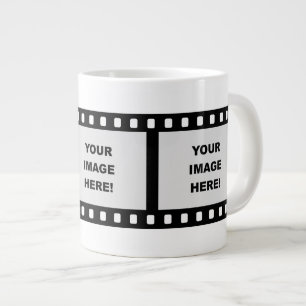 Film Strip Template Large Coffee Mug