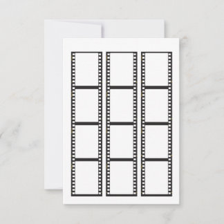 Film strips for your own photos RSVP card