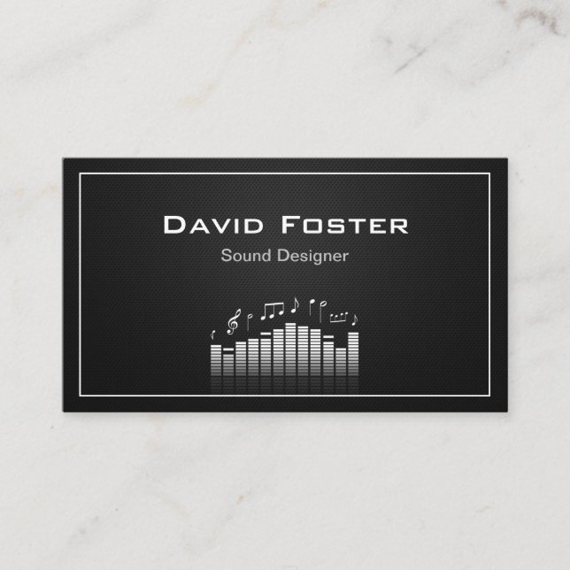 Film TV Audio Sound Designer Director Business Card (Front)
