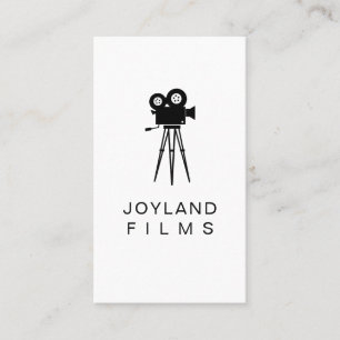 Film Video Camera Movie Director Filming Wedding Business Card