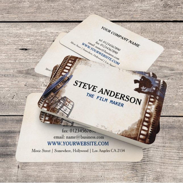 Filming Business Film Director Business Card (Creator Uploaded)