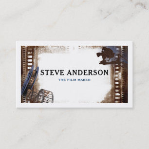 Filming Business Movie Director Photographer Business Card