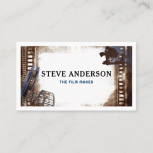 Filming Business Movie Director Photographer  Business Card