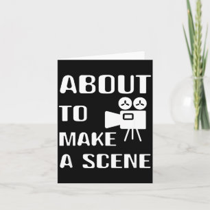 Filmmaker About To Make A Scene Film Making Movie  Card
