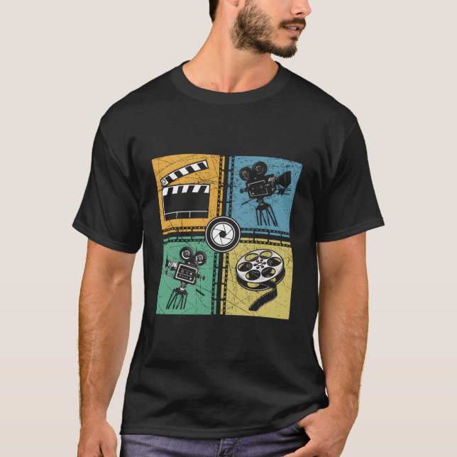 Filmmaker Actor Director Film Camera Cinema Lover  T-Shirt (Front)
