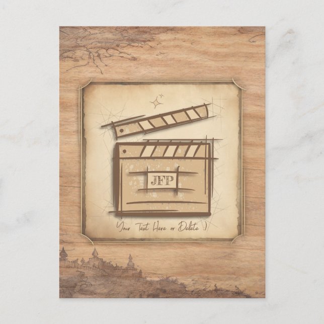 Filmmaker, actor, film director producer cameraman postcard (Front)