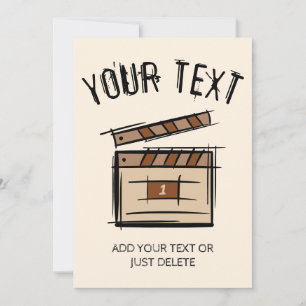 Filmmaker, actor, film director producer gift idea invitation