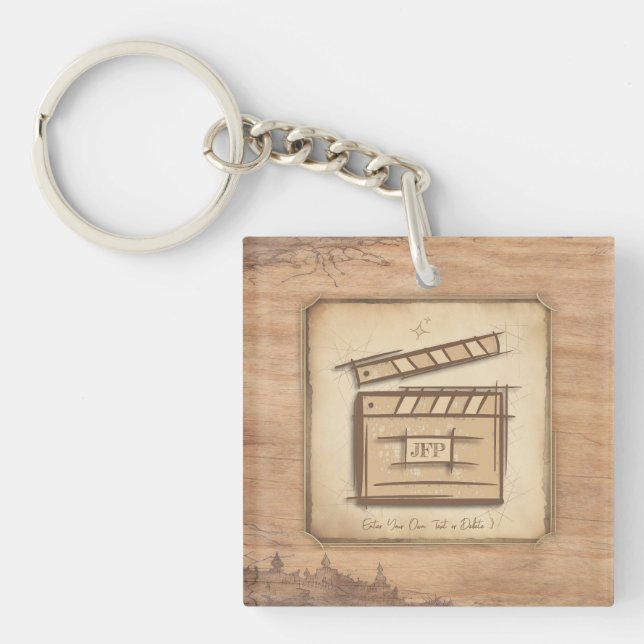 Filmmaker, actor, film director producer gift idea key ring (Front)