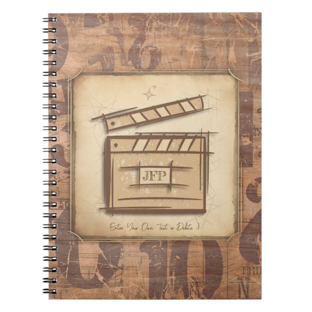 Filmmaker, actor, film director producer gift idea notebook (Front)