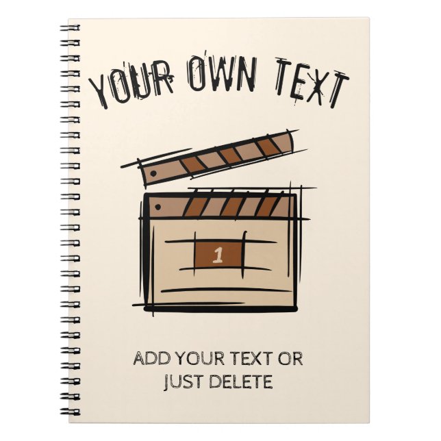 Filmmaker, actor, film director producer gift idea notebook (Front)
