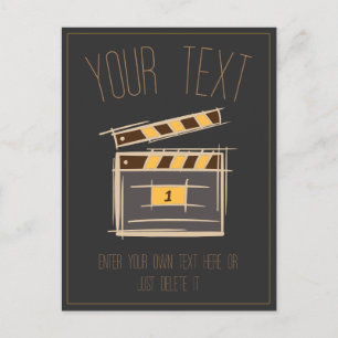 Filmmaker, actor, film director producer gift idea postcard