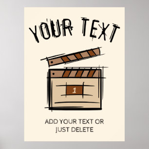 Filmmaker, actor, film director producer gift idea poster