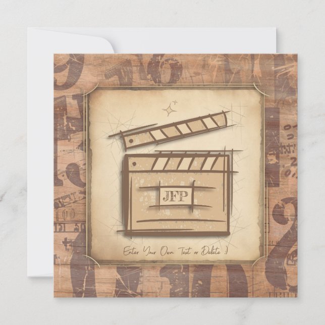 Filmmaker, actor, film director producer gift idea save the date (Front)
