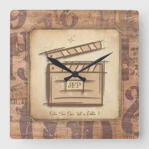 Filmmaker, actor, film director producer gift idea square wall clock