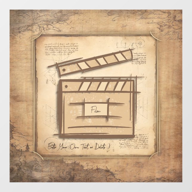 Filmmaker, actor, film director producer gift idea window cling (Sheet)