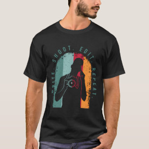 Filmmaker Costume For A Movie Director Or Film Edi T-Shirt
