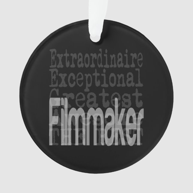 Filmmaker Extraordinaire Ornament (Front)