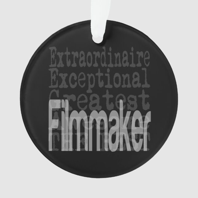 Filmmaker Extraordinaire Ornament (Front)