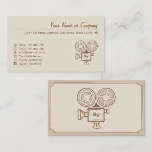 Filmmaker, film producer, director, actor. business card