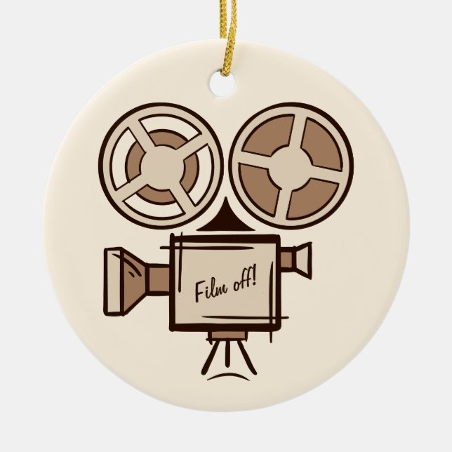Filmmaker, film producer, director, actor. ceramic tree decoration (Front)