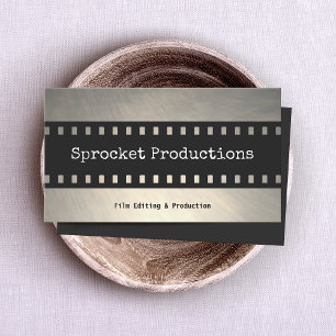 Filmmaker Film Producer, Filmstrip Thriller Business Card